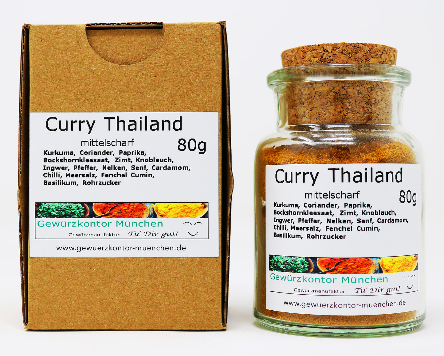 Curry Thailand 80g Glas+karton