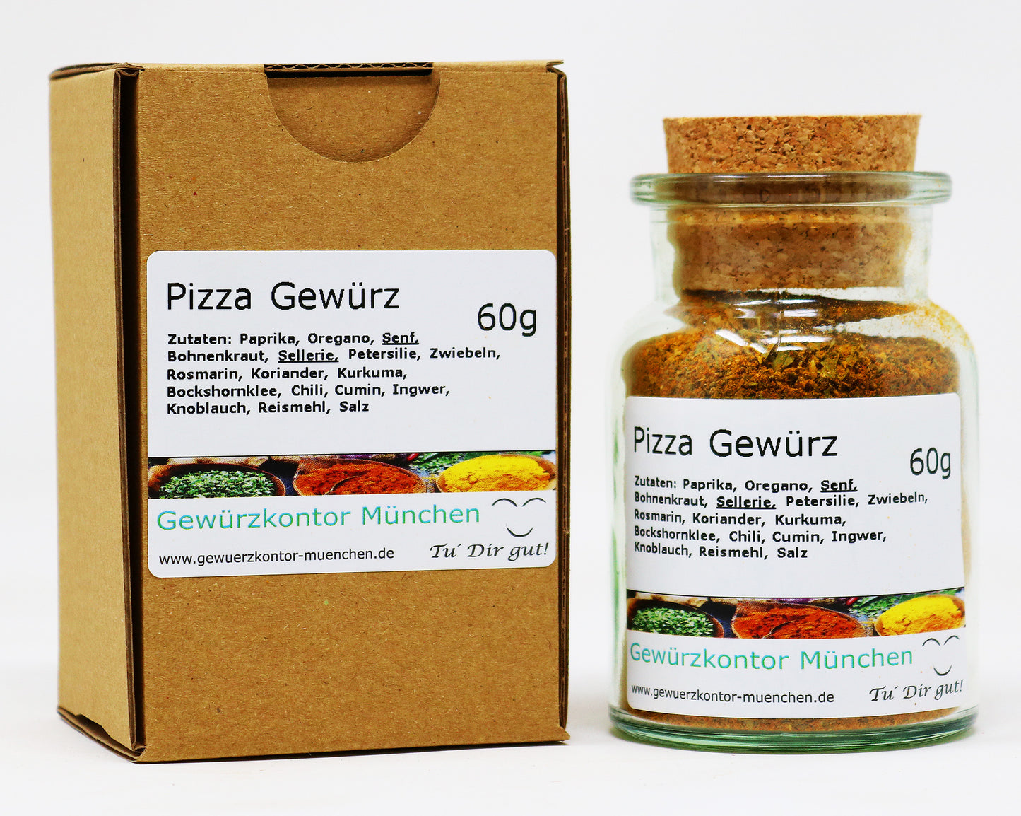 Pizza Gewrz 60g Glas +Karton