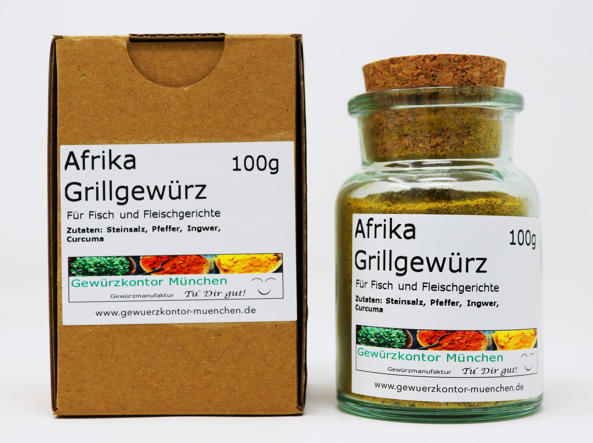 Afrika Grillgewürz mit Karton