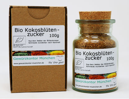 Bio Kokosbltenzucker 100g Glas karton
