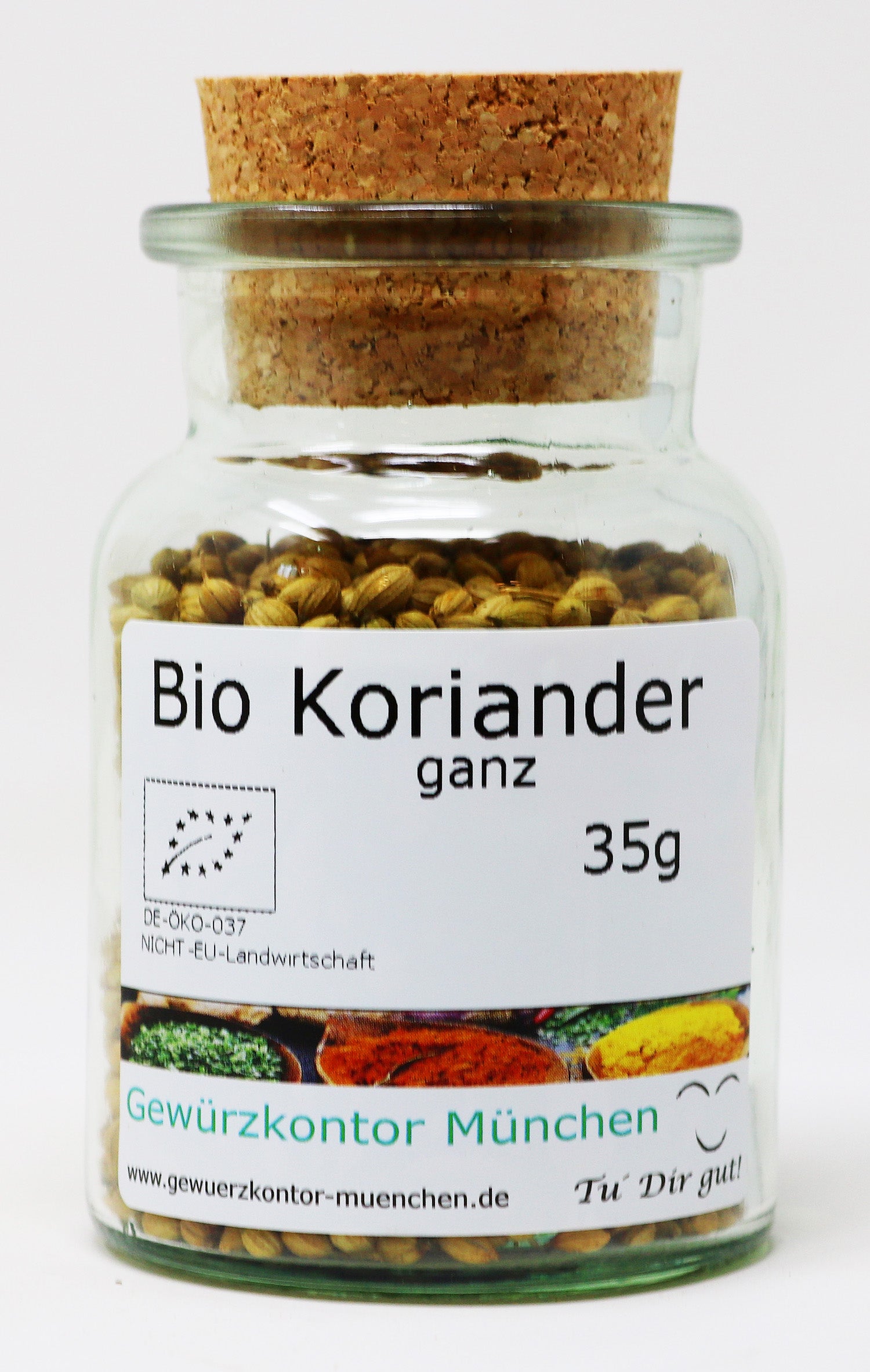 Bio Koriander 35g Glas