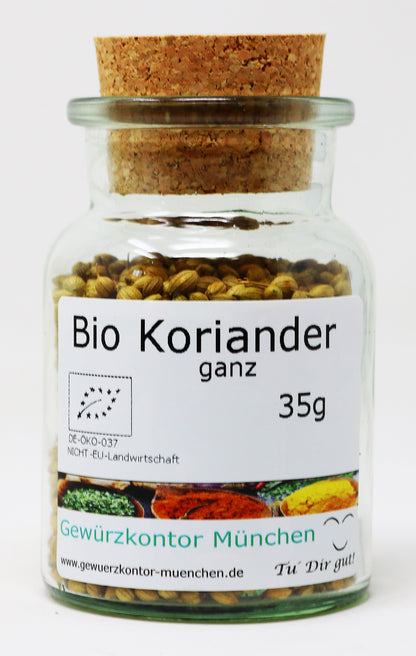 Bio Koriander 35g Glas