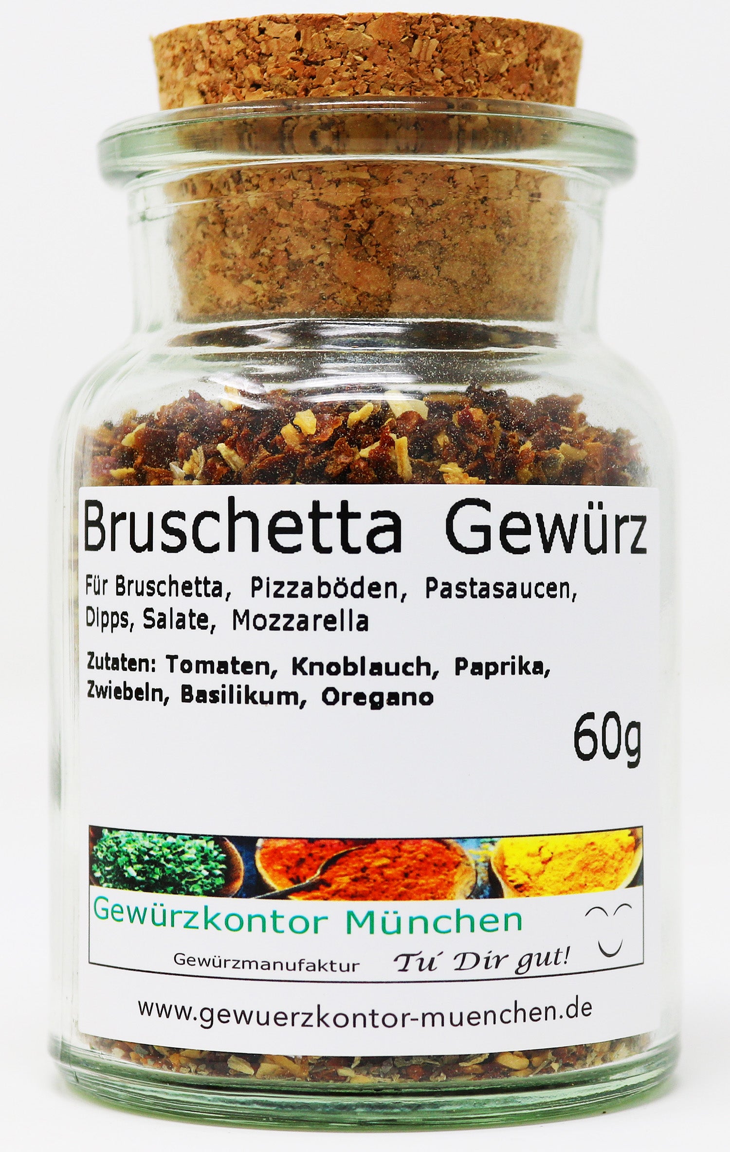 Bruschetta Gewürz ohne Salz 60g Glas