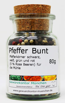 Bunter Pfeffer 80g Glas