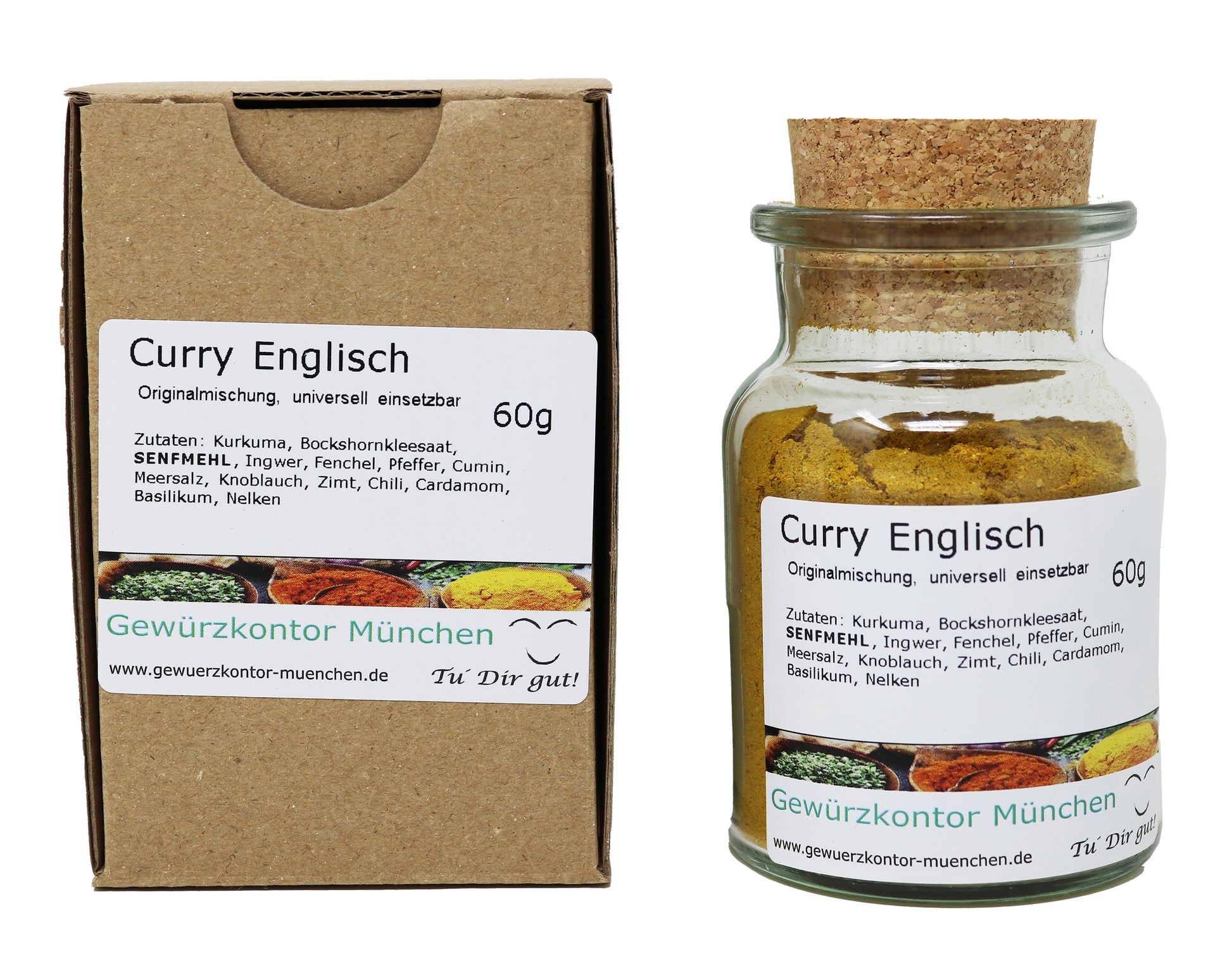 Curry Englisch 60g glas karton