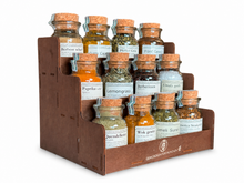 Aufsteller für Gewürze - Premium Holz Look