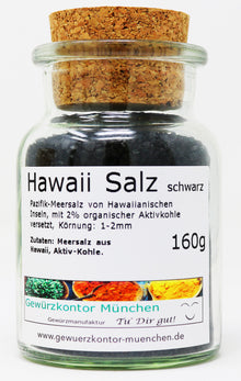 Hawaiisalz schwarz 130g Glas