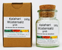 Kalahari Wüstensalz grob 160g Glas + Karton