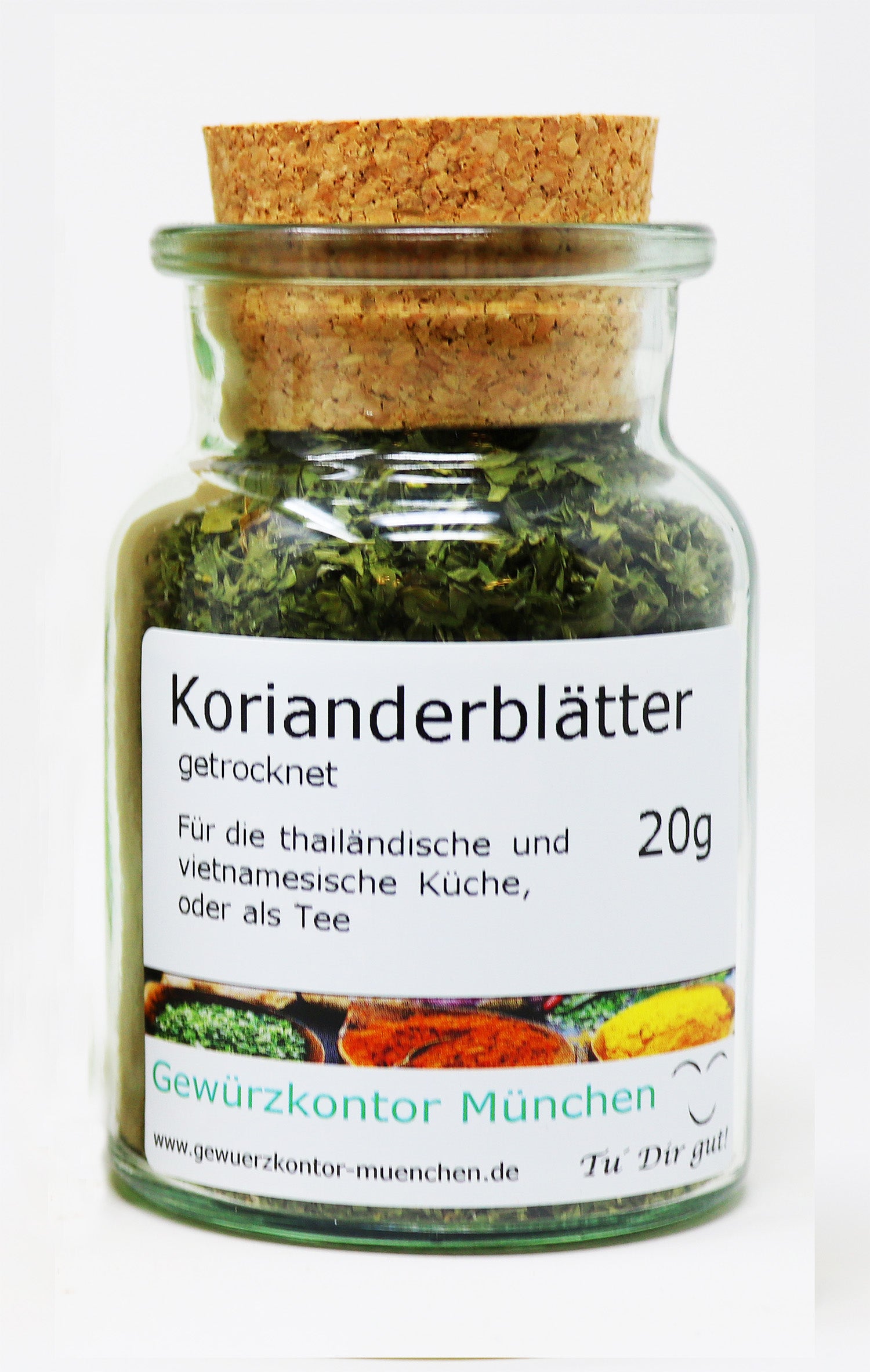 Korianderbltter 20g Glas