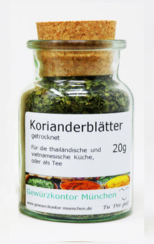 Korianderbltter 20g Glas