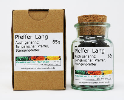 Langer pfeffer 65g glas karton