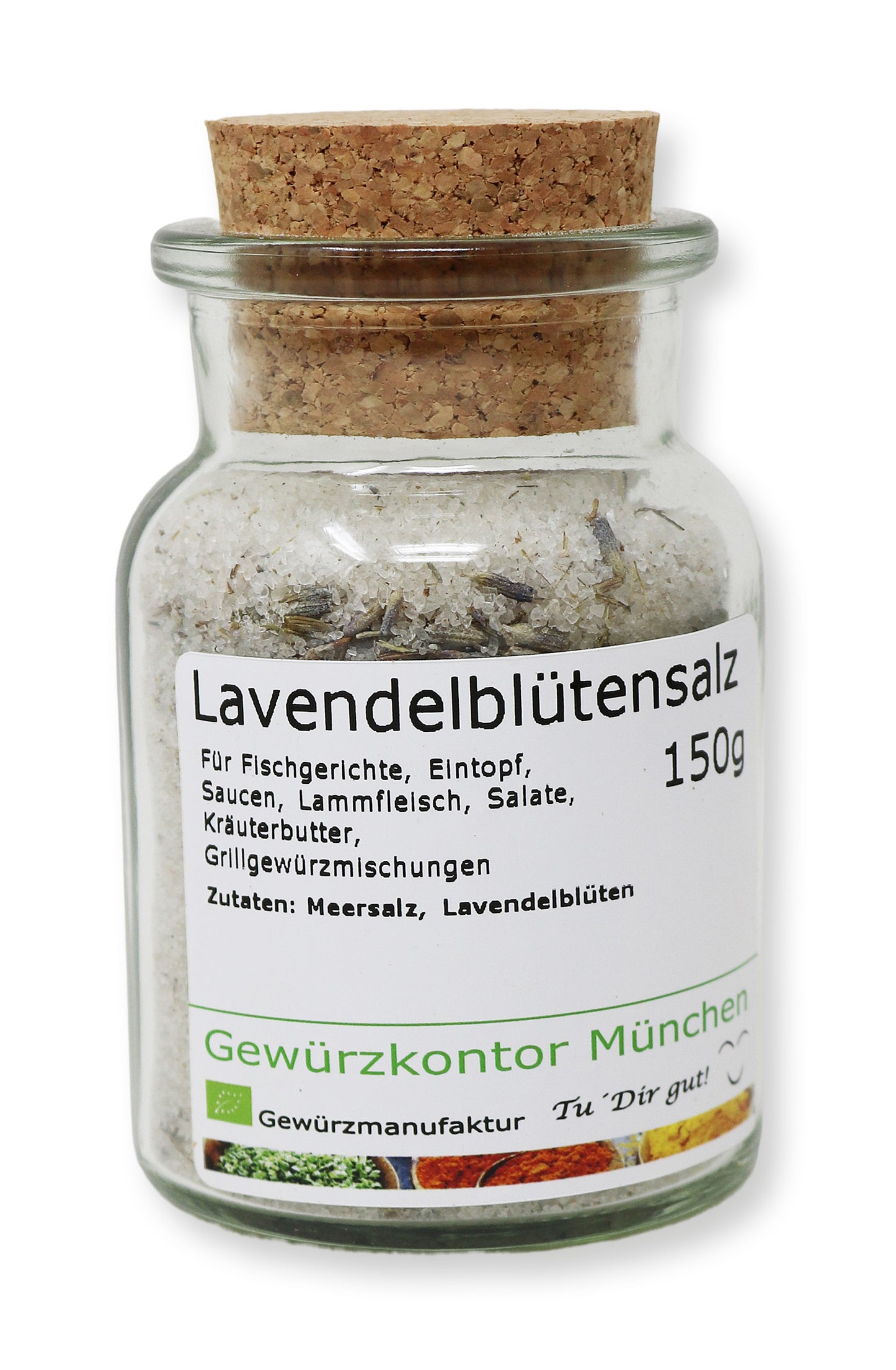 Lavendelbltensalz 150g Glas