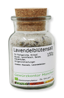 Lavendelbltensalz 150g Glas