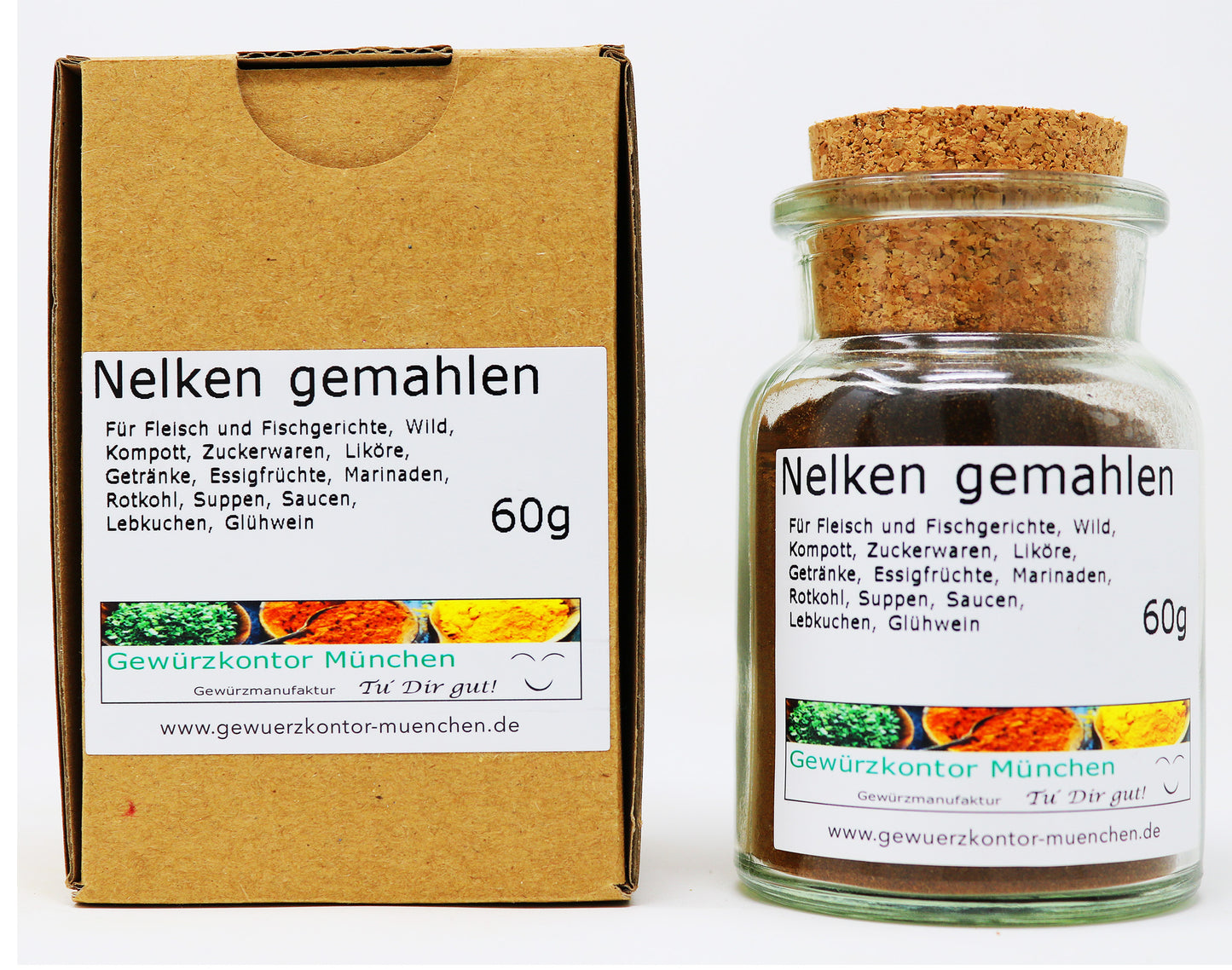 Nelken gemahlen 60g Glas + Karton