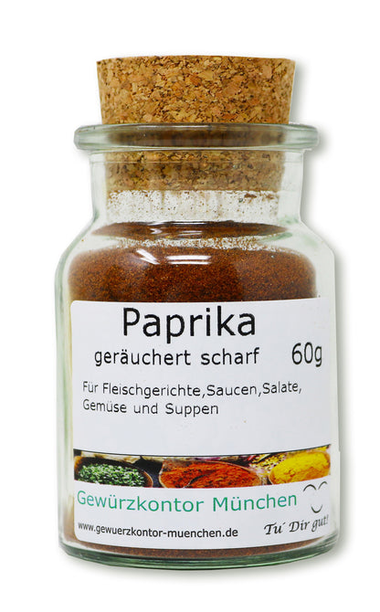Paprika geruchert scharf 60g glas