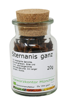 Sternanis ganz 20g im Glas