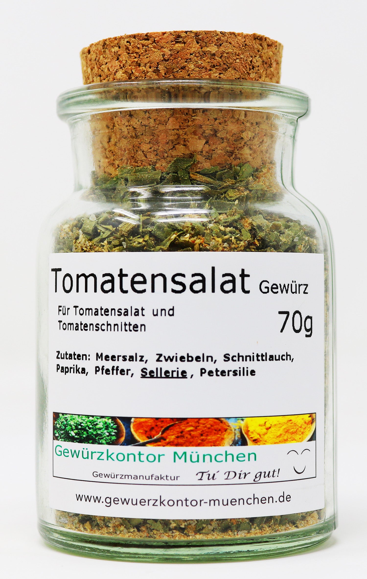 Tomatensalat Gewürz 70g Glas