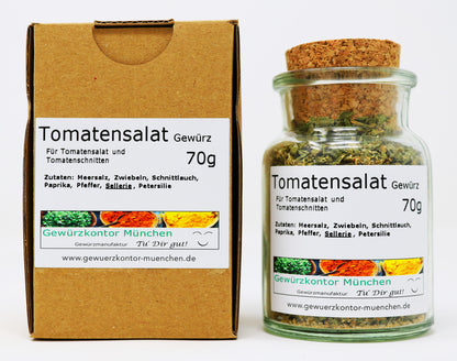 Tomatensalat Gewürz 70g Glas + Karton