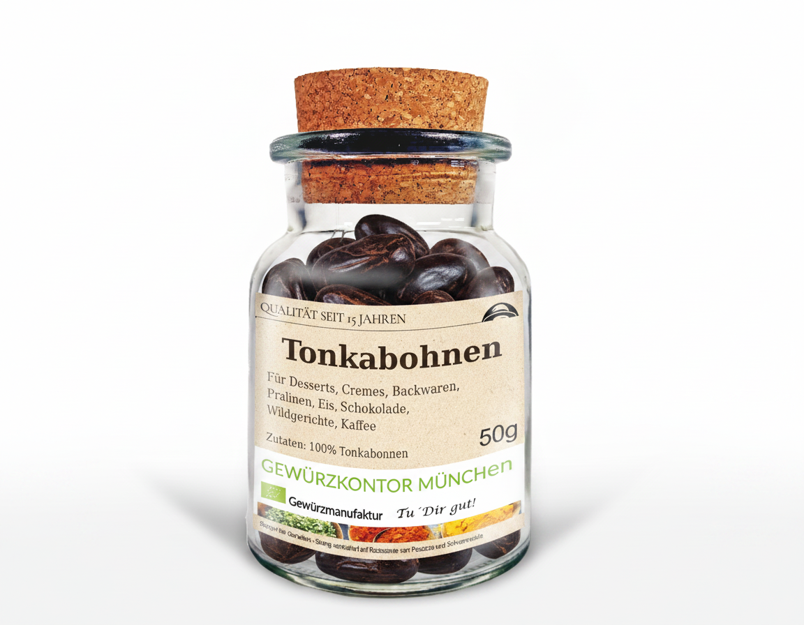 Tonkabohnen 50g im Glas mit Korken