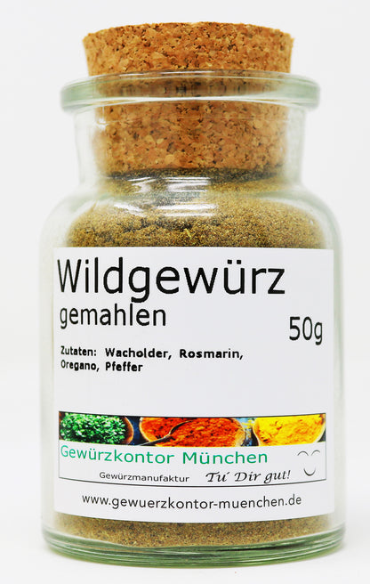 Wildgewürz gemahlen 50g Glas
