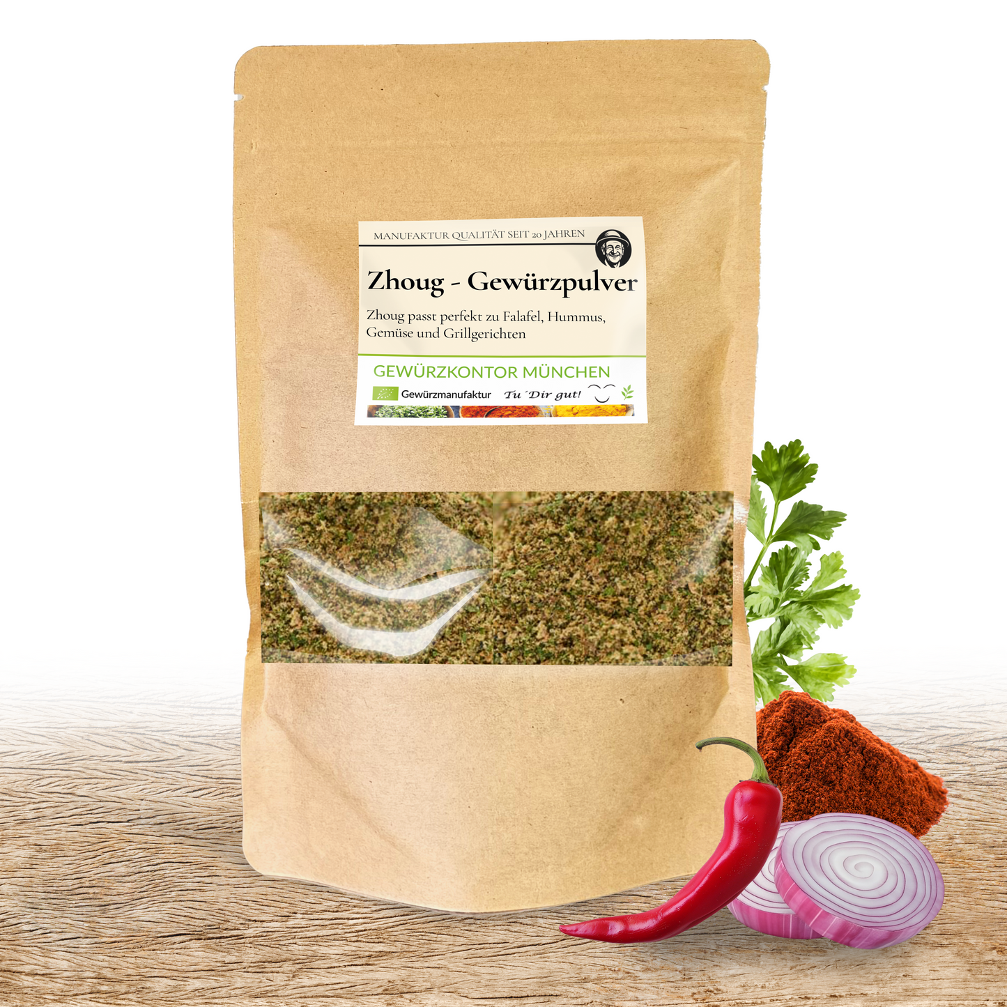 Zhoug – Jemenitisches Power-Gewürz mit Paprika, Knoblauch & Kräutern