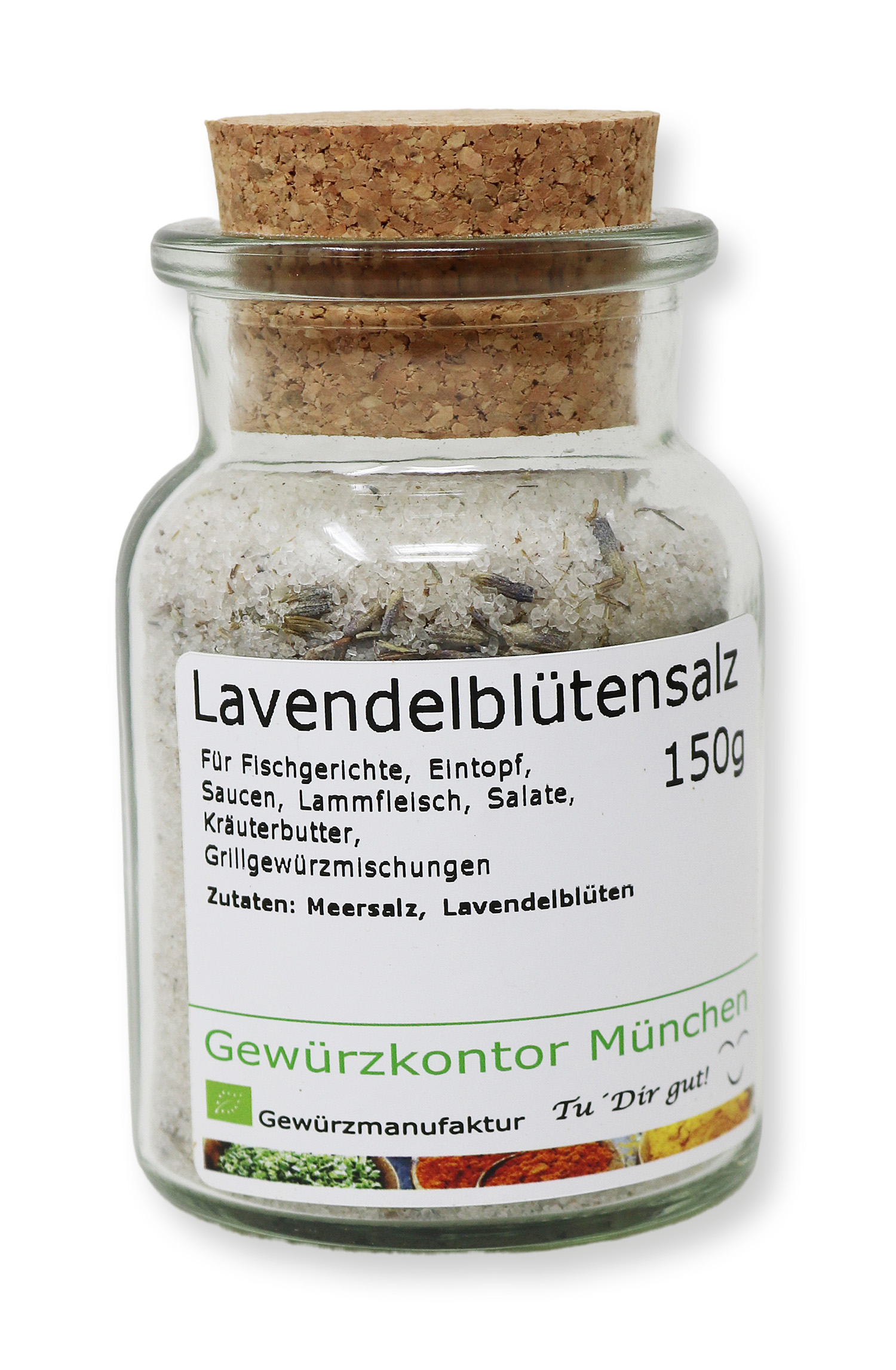 Lavendelblütensalz 150g Glas