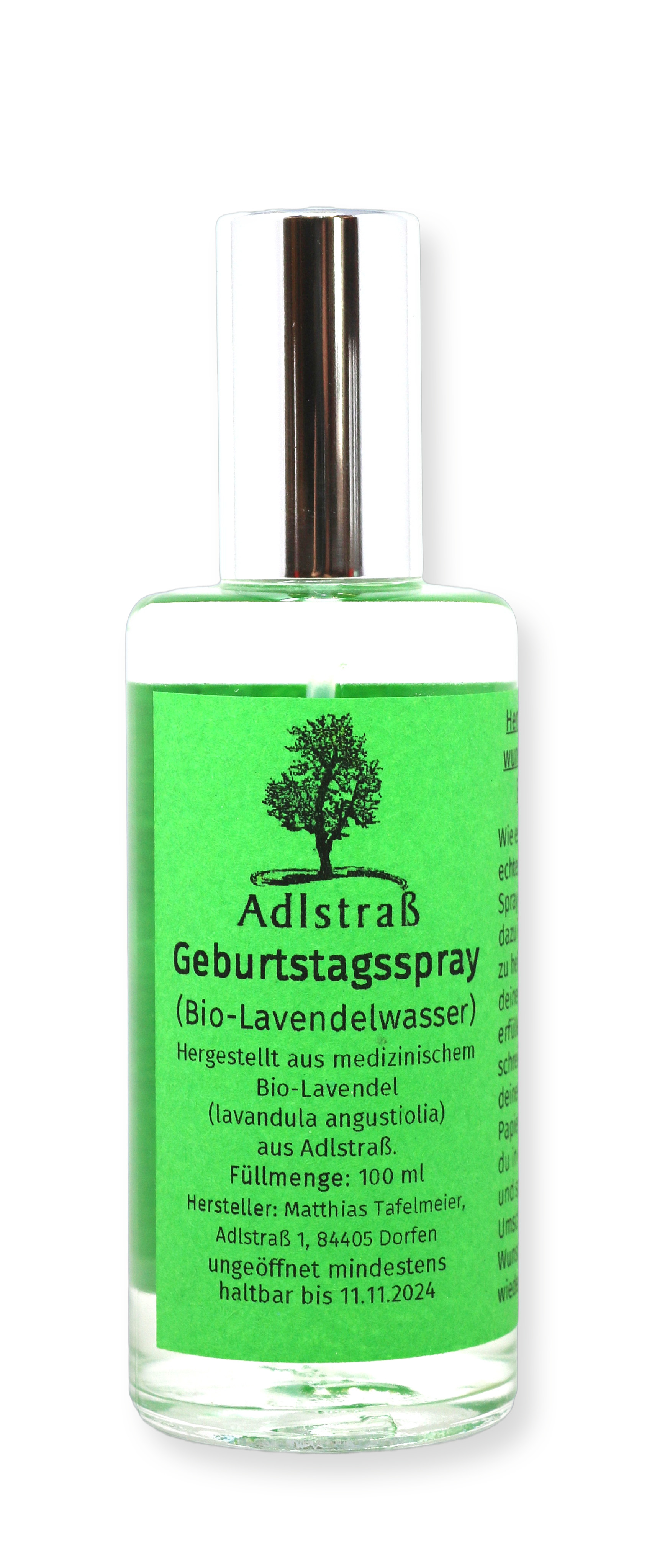 Adlstraß Geburtstag - Bio Raumspray