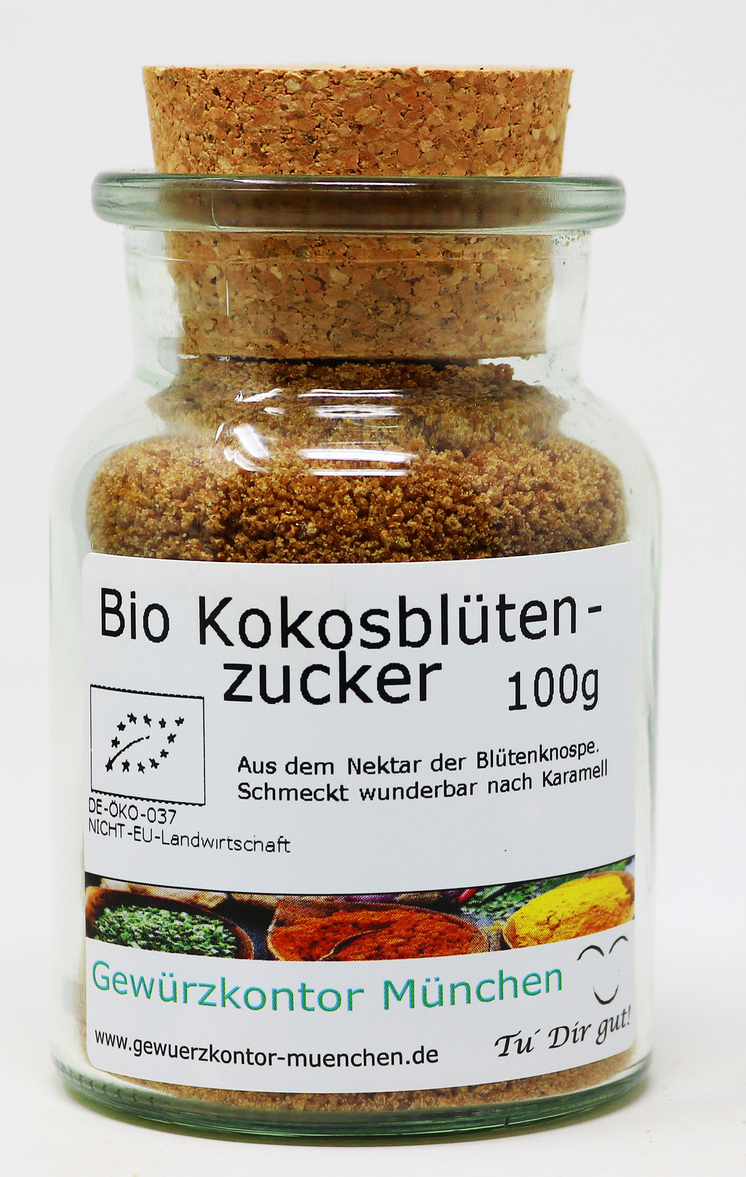 Bio Kokosblütenzucker 100g im Glas