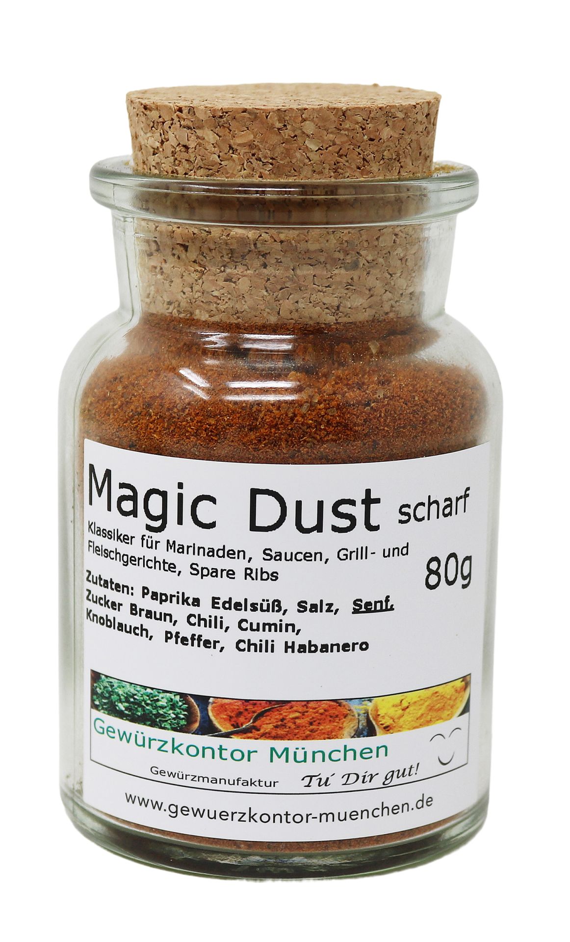 BBQ Rub Magic Dust scharf 80g Glas