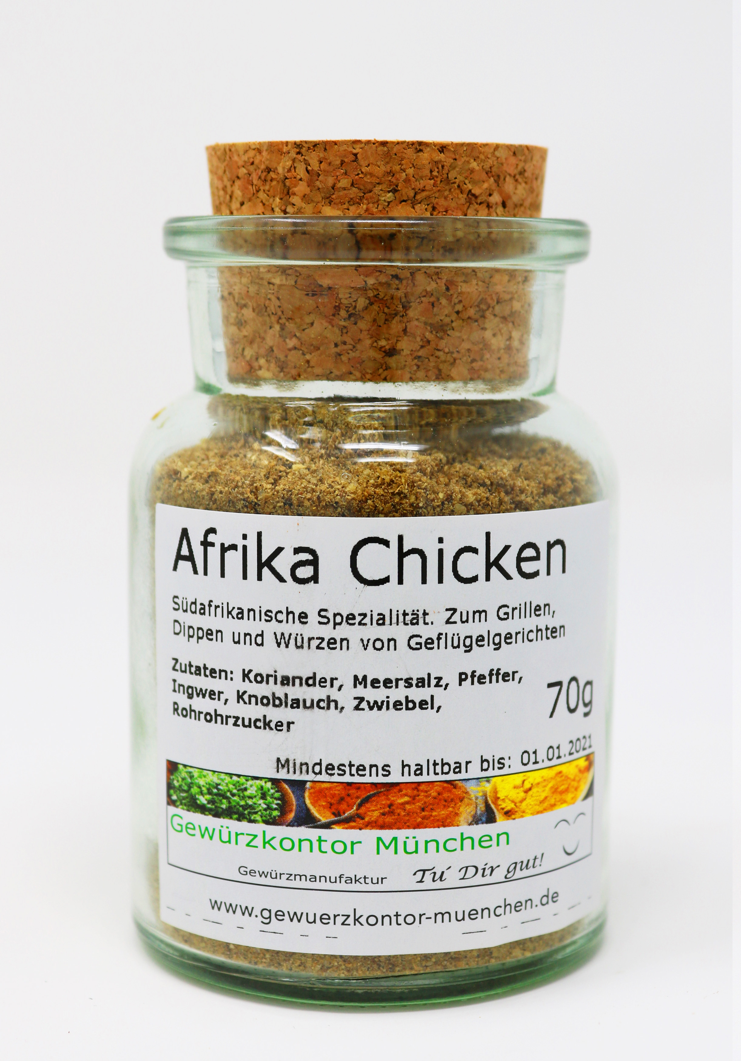 Afrika Chicken BBQ Saucen-Gewürz 70g im Glas