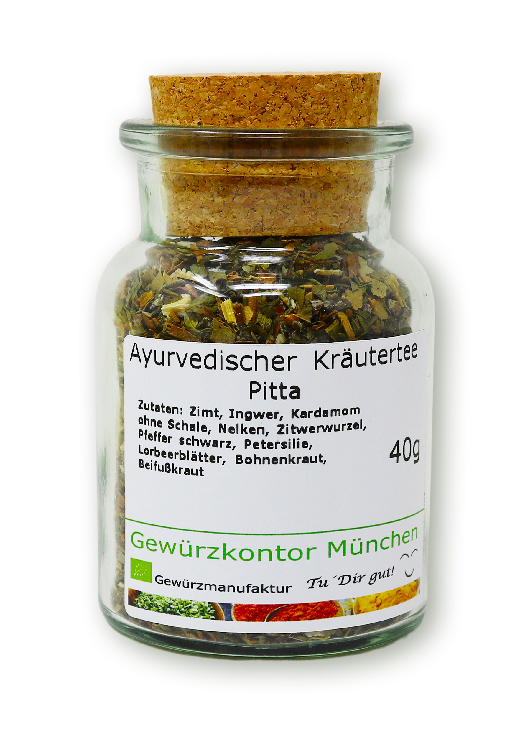 Ayurvedischer Kräutertee - Pitta 40g im Glas