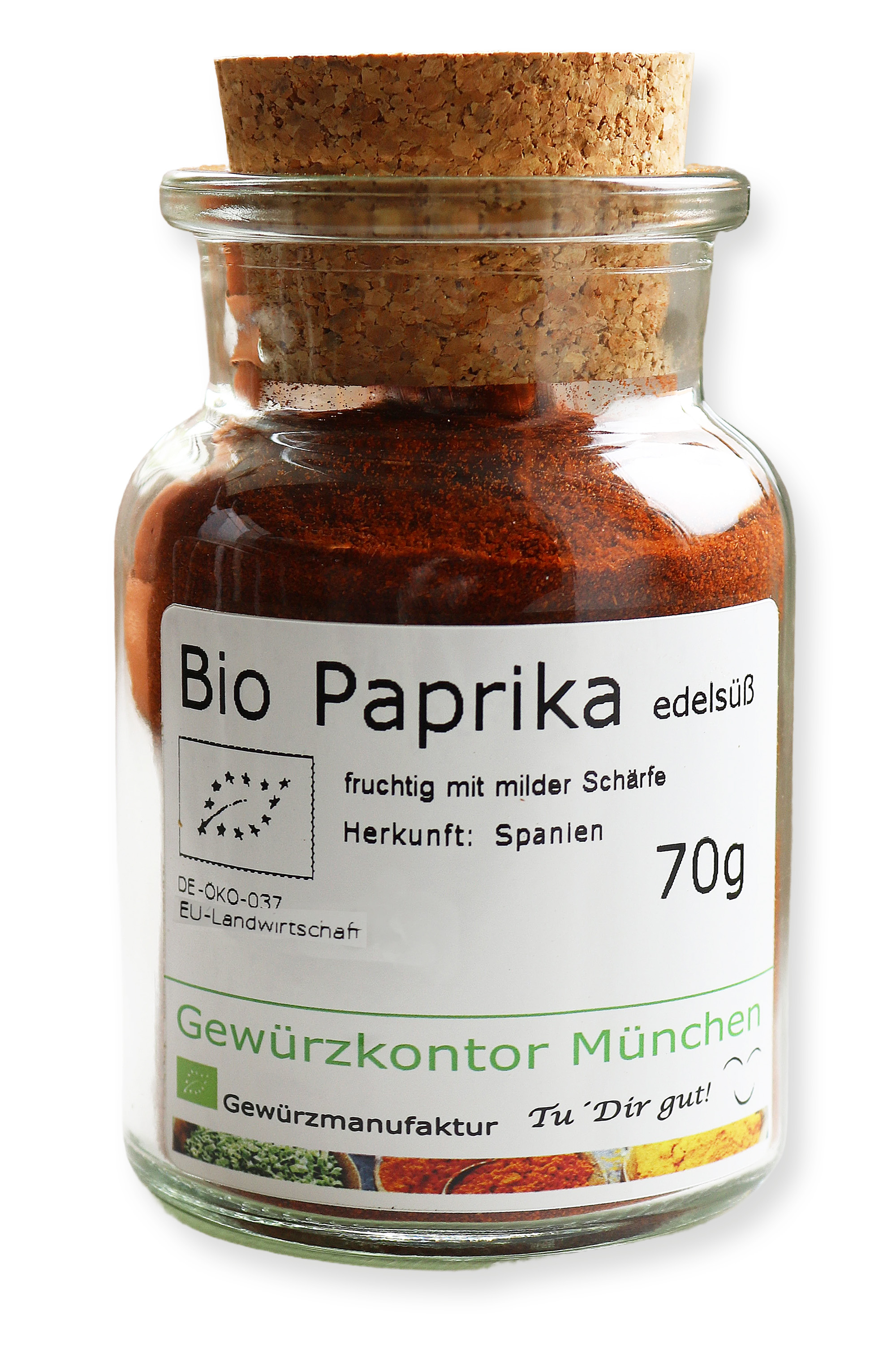 Bio Paprika Edelsüß 70g Glas
